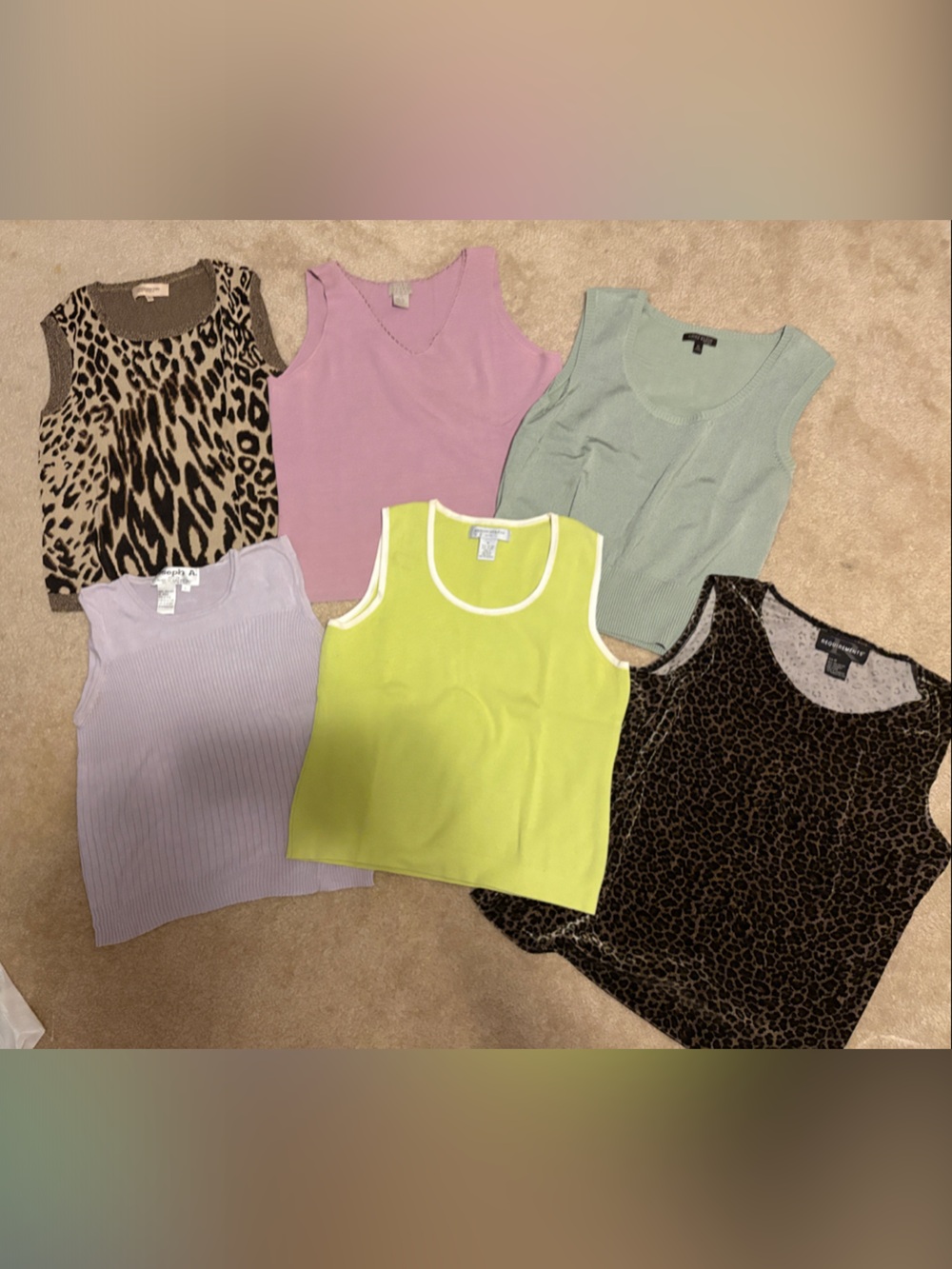 6 Women's Sleeveless Work Tops